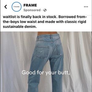 Frame 2021 Le Slouch Size 28